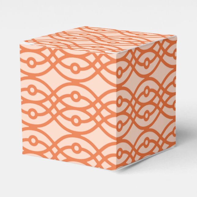 Ballotins Kimono imprimé, corail orange (Verso)