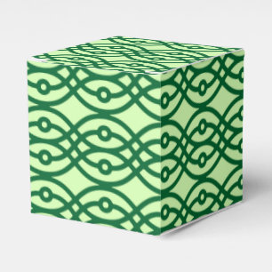 Ballotins Kimono imprimé, vert clair et vert foncé