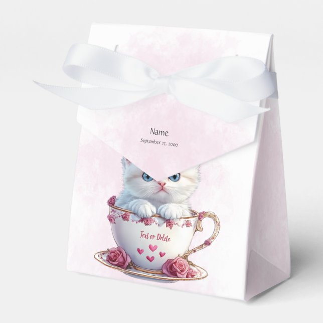 Ballotins Kitten en Coupe Ballotin Fleurs roses (Verso)