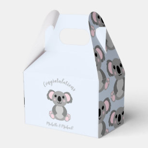 Ballotins Koala Bear Baby shower Rose Girl
