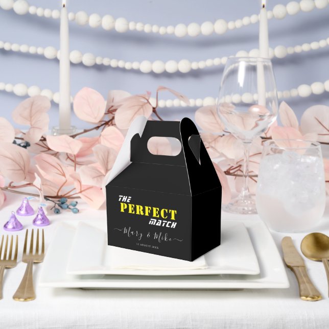 Ballotins La Boîte de Faveur de Pignon Parfaite - Moyen (Mariage)