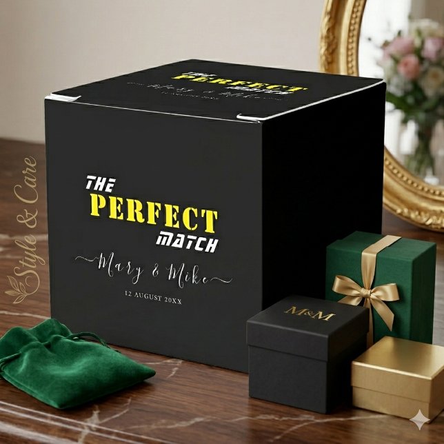 Ballotins La boîte de faveur parfaite - Classique 2x2x2 (The PERFECT Match - Classic 2x2x2 Favor Box)