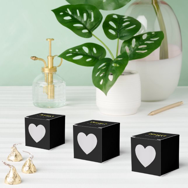 Ballotins La Boîte de Faveur Parfaite Cœur 2x2x2 (Multiple)