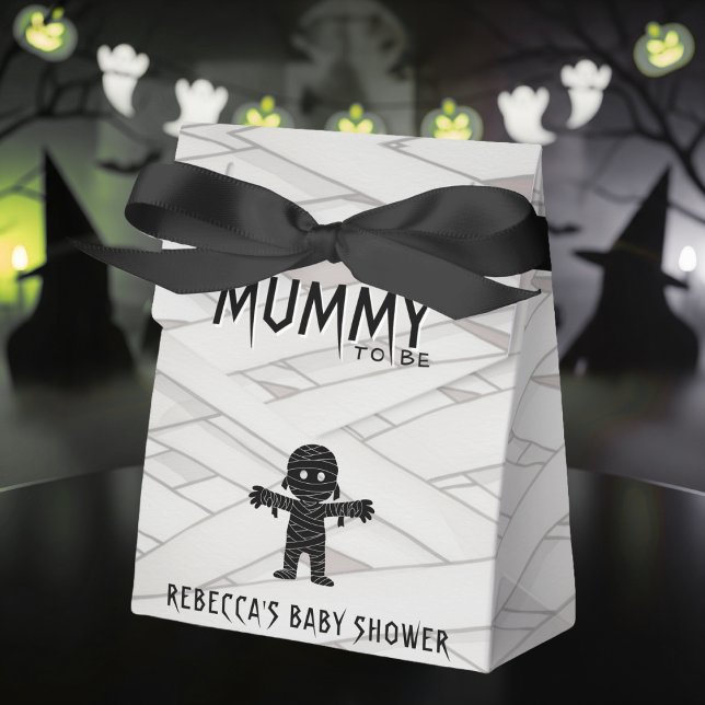 Ballotins La maman doit être le Baby shower d'Halloween (Mummy to Be Halloween Baby Shower Favor Boxes
)