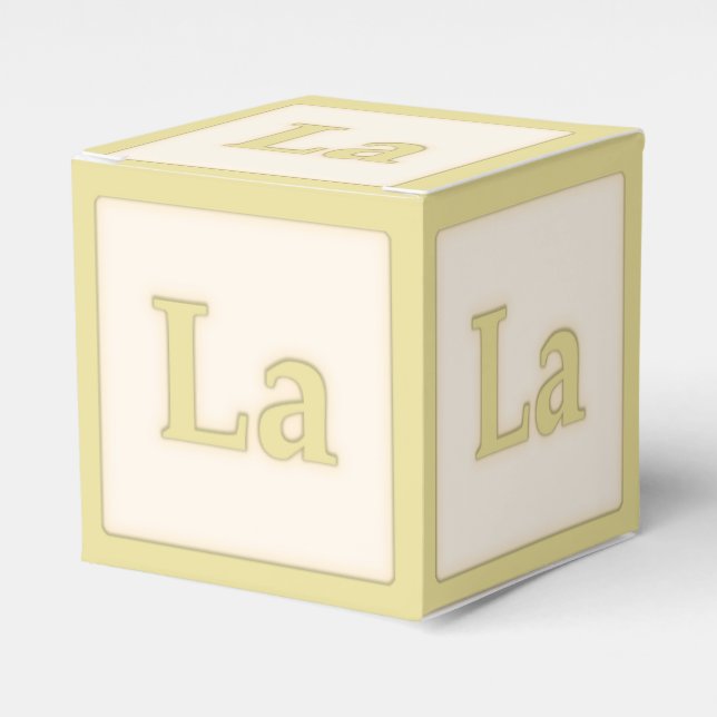 Ballotins "La" Solfeggio Musical Baby Blocks Jaune (Verso)