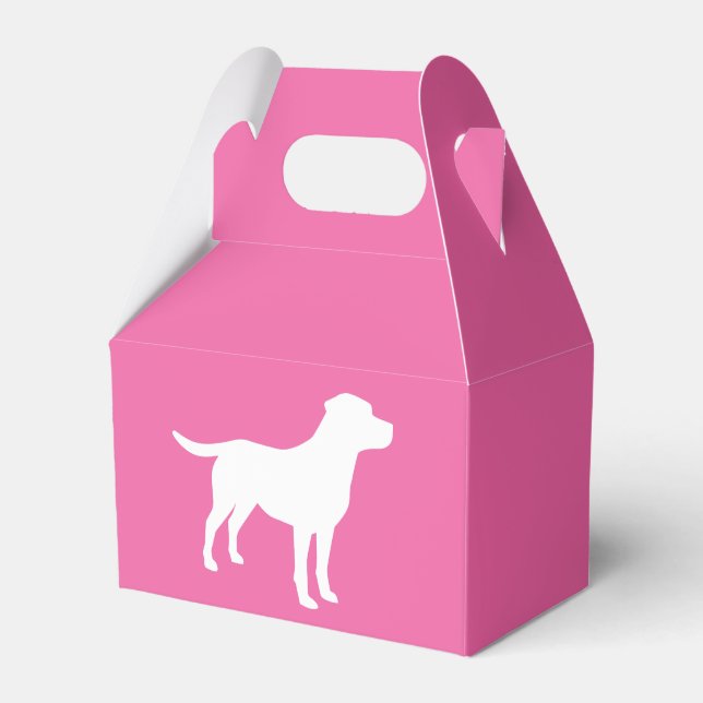 Ballotins Labrador Theme Chien Baby shower Pink Lab (Verso)