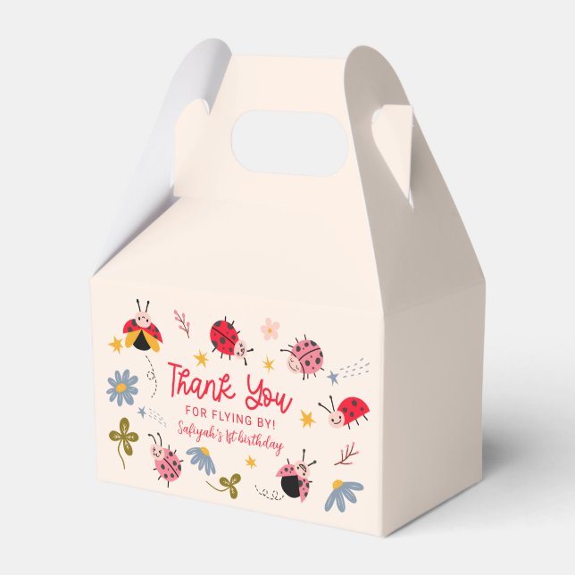 Ballotins Ladybug Red Bug fête d'anniversaire (Verso)