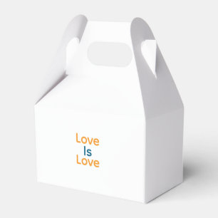 Ballotins L'amour est amour orange bleu coloré fierté LGBTQ