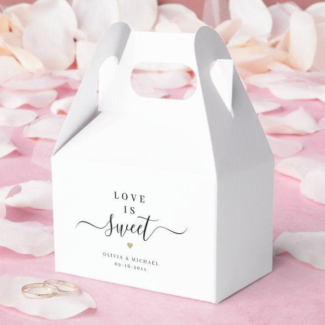 Ballotins L'amour est un mariage au script simple et élégant (Mariage)