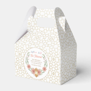 Ballotins Lampe florale rose avec calligraphie arabe Eid Mub