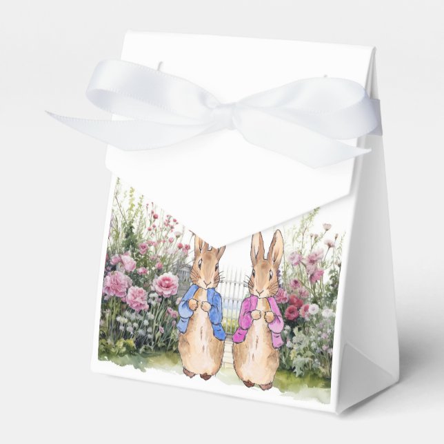 Ballotins Lapin classique aux lapin veste bleue (Verso)