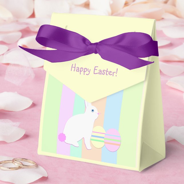 Ballotins Lapin de Pâques heureux et œufs (Mariage)