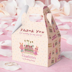 Ballotins Lapins Sucrés Rose Fête d'Anniversaire Enfants