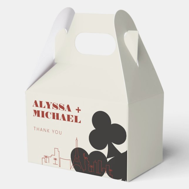 Ballotins Las Vegas Casino Mariage Skyline (Verso)