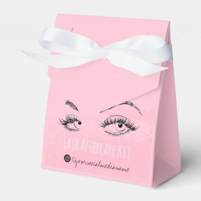 Ballotins Lash extension Lashes Brow Pink Lash Kit de soins  (Verso)