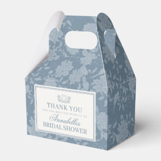 Ballotins Lavage de dentelle bleue Vintage Floral Bridal Sho