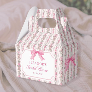 Ballotins Lavage toile arc-en-ciel rose pour Baby Shower de 