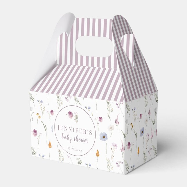 Ballotins Lavender fleurs sauvages baby shower bonbons ballo (Verso)