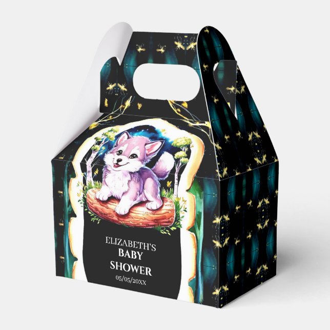 Ballotins Le Baby shower du petit loup de Boho (Verso)