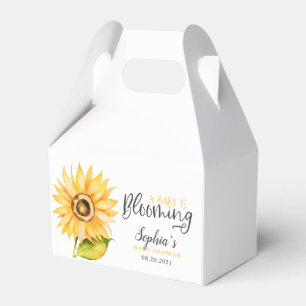 Ballotins Le bébé est douche de floraison de tournesol