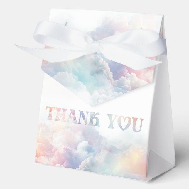 Ballotins Le Cloud Nine Rainbow Baby shower nuageux (Recto)