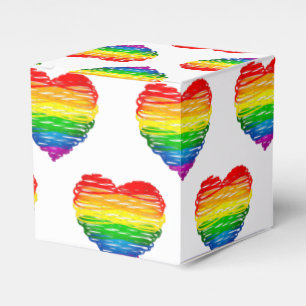 Ballotins Le cœur arc-en-ciel de SlipperyJoe griffonné tourb