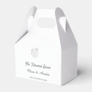 Ballotins Le dîner de répétition floral la veille du mariage