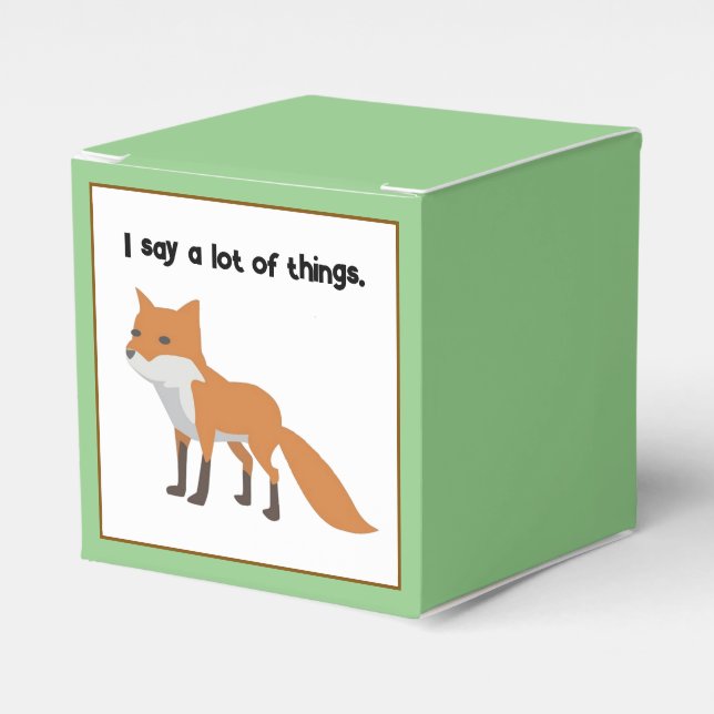Ballotins Le Fox Dit... Drôle Conception Cartoon Mème Intern (Verso)