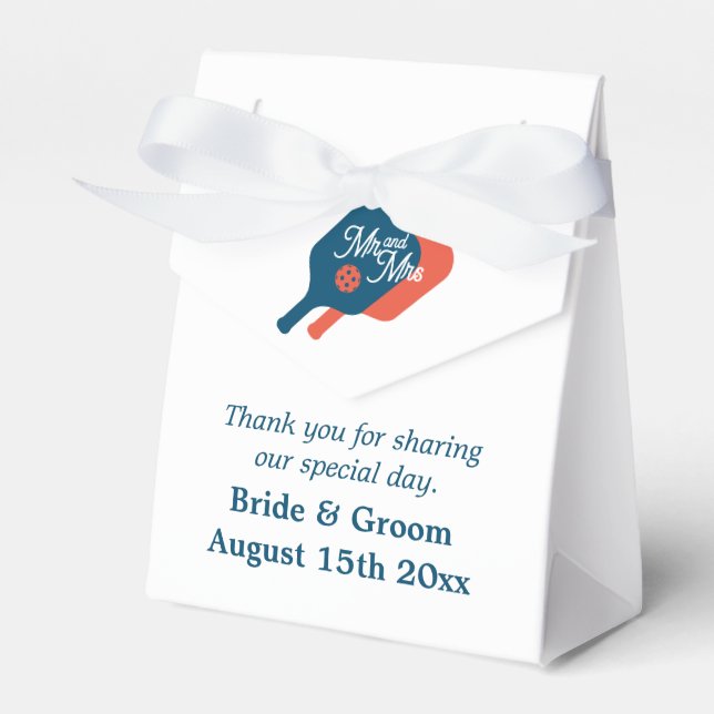 Ballotins Le match parfait mignon mariage à thème de pickleb (Verso)