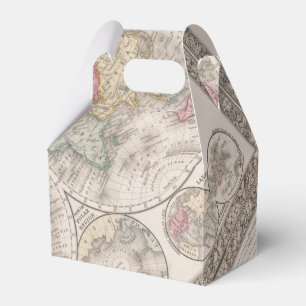 Ballotins Le monde 1860 - Hémisphères Est et Ouest