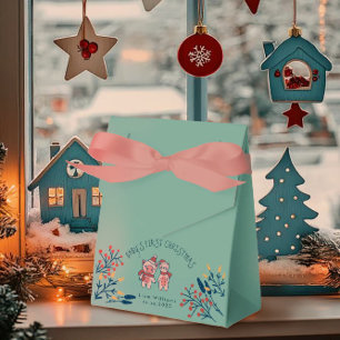 Ballotins Le premier Noël de bébé avec un adorable cochon et