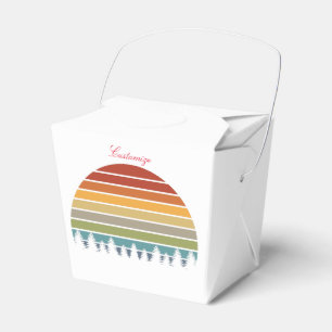 Ballotins Le soleil rayé multicolore avec des arbres