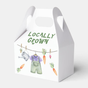 Ballotins Légumes cultivés localement aquarelle baby shower 