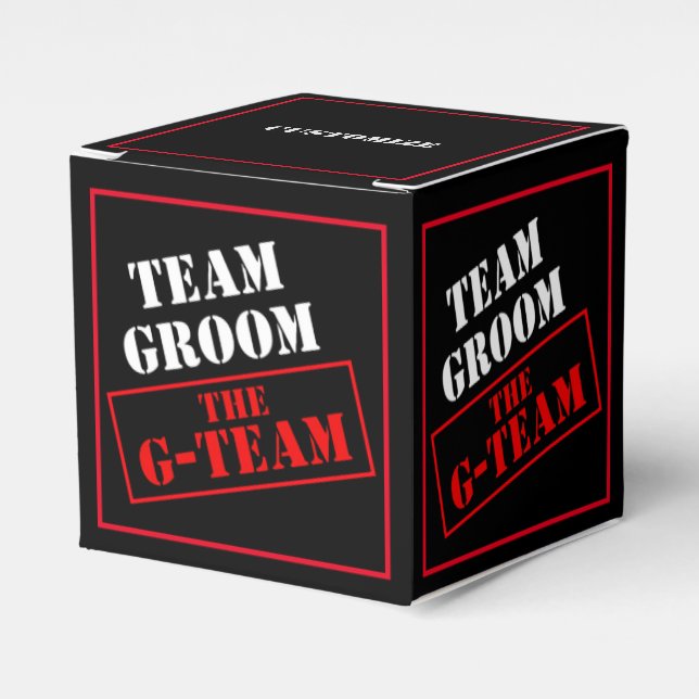 Ballotins L'équipe G-Team Groom Cube (Verso)