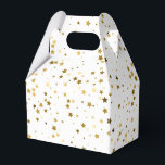 Ballotins Les Étoiles sont hors boîte de traitement<br><div class="desc">La boîte de traitement Party favoritisme est affichée dans un imprimé blanc et or étoiles. Customisez cet objet ou achetez tel quel. Image sous licence</div>