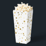 Ballotins Les Étoiles sont hors boîte de traitement<br><div class="desc">La boîte de traitement Party favoritisme est affichée dans un imprimé blanc et or étoiles. Customisez cet objet ou achetez tel quel. Image sous licence</div>