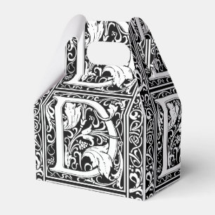 Ballotins Lettre D Monogramme Art Nouveau Médiéval