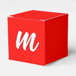 Ballotins LETTRE INITIALE CalliGRAPHIQUE BLANCHE ROUGE