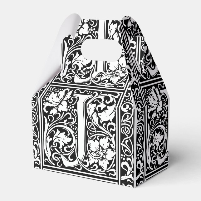 Ballotins Lettre J Monogramme médiéval Art Nouveau (Verso)