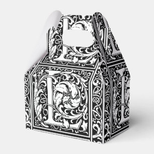 Ballotins Lettre L Monogramme Art Nouveau Médiéval