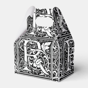 Ballotins Lettre R Monogramme médiéval Art Nouveau