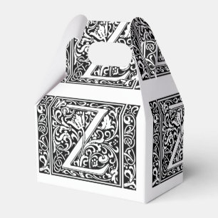 Ballotins Lettre Z Monogramme Art Nouveau Médiéval