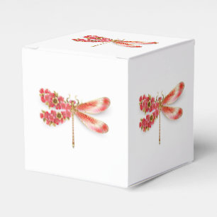 Ballotins libellule de fleurs avec sakura de bijoux