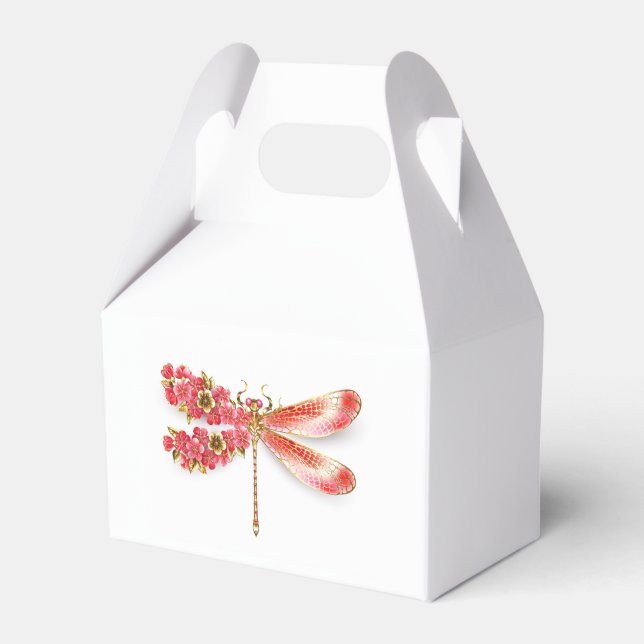 Ballotins libellule de fleurs avec sakura de bijoux (Verso)