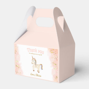 Ballotins Licorne aquarelle paillettes pastel Anniversaire p