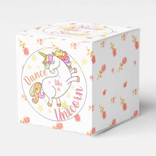 Ballotins Licorne de danse Brille comme une étoile Fête pers (Verso)