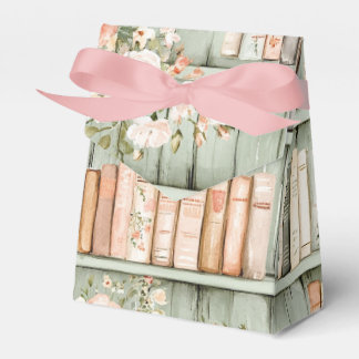 Ballotins Light colored book with Flowers on Bookshelf
