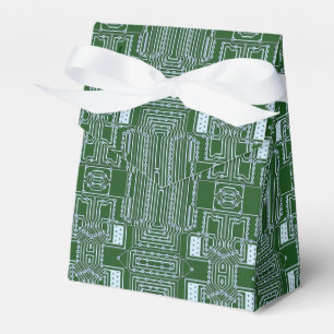 Ballotins Lignes de carte réseau d'ordinateur blanc vert