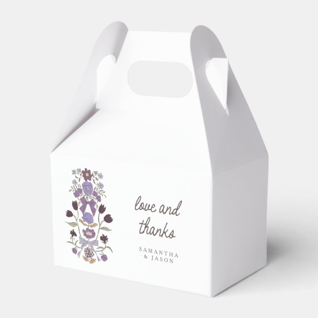 Ballotins Lilac Bows Florals Mariage (Verso)