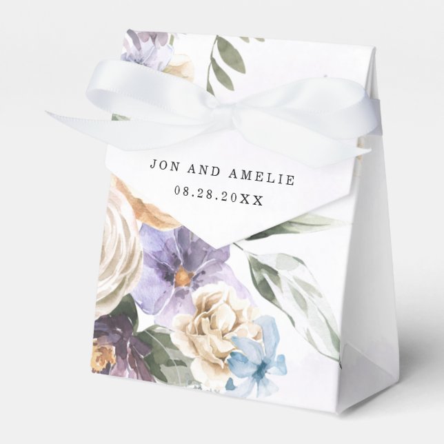 Ballotins Lilac Purple Peony Fleurs sauvages Mariage de bouq (Verso)